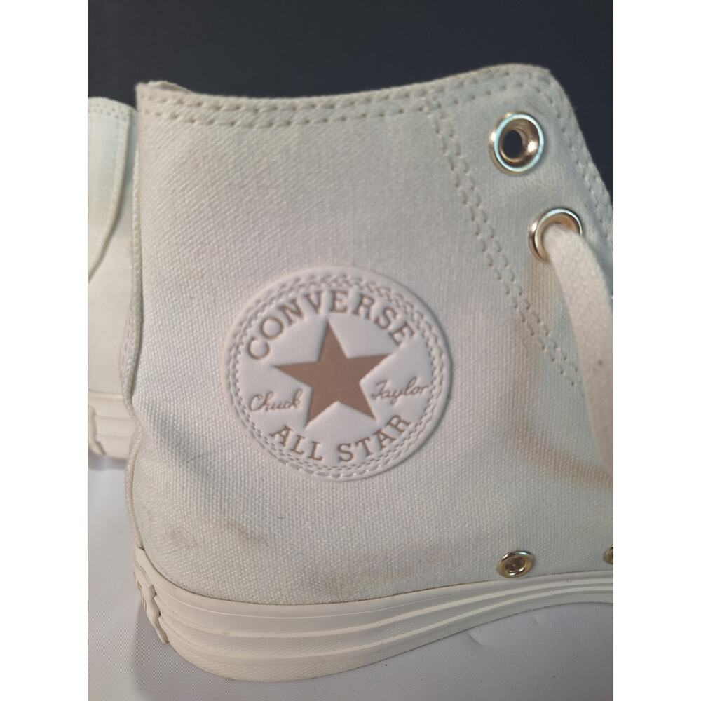 Converse Festival Florals A03514C Egret Light Gold Sunflower Womens 8.5 Mens 6.5 - Picture 5 of 10